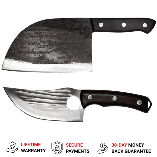 Vachelli Butcher's Choice premium knife set for professional meat cutting.